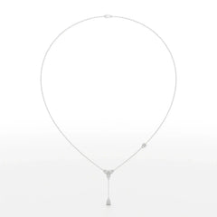 1 CT Drop Necklace with Pear Cut Lab Diamonds Jama Jewels