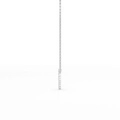 0.78 CT Round Cut Lab Diamond Chain Pendant