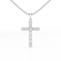 0.69 CT Lab Diamond Round Shape Pendant