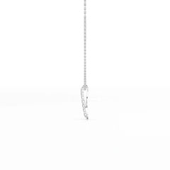 0.15 CT Round Cut Lab Diamond Swirl Chain Pendant Jama Jewels