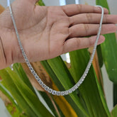 8.85 CT Round Cut Diamond Tennis Necklace (Ready for Delivery)