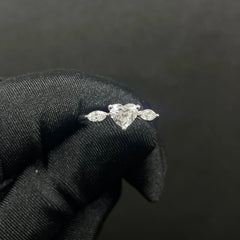 0.96 CT Heart Shaped Lab Diamond Ring (Ready for Delivery)