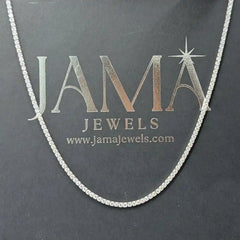 8 CT Round Cut Lab Diamond Tennis Necklace (Ready for Delivery) Jama Jewels