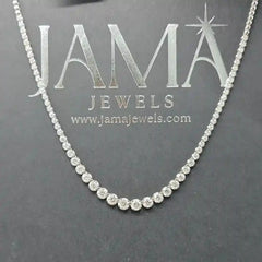 5.40 CT Graduated Diamond Tennis Necklace (Ready for Delivery) Jama Jewels