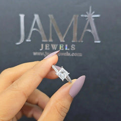 2.23 CT Lab Diamond Princess Cut Ring (Ready for Delivery) Jama Jewels