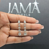 4.55 CT Multi Shape Diamond Drop Earring (Ready for Delivery)