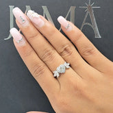 1.45 CT Multi Shape Halo Lab Diamond Ring (Ready for Delivery)