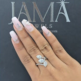 1.45 CT Triple Pear Cut Bypass Lab Diamond Ring (Ready for Delivery)