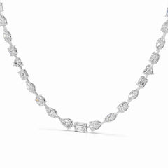 26.26 CT Lab Diamond Emerald Necklace Jama Jewels