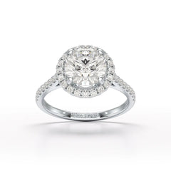 Halo Lab Grown Diamond 2.60 Carat Wedding Ring - Jama Jewels