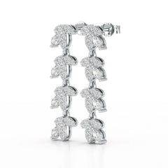 Marquise Cut 0.7 CT Lab Diamond Dangle Earring Jama Jewels