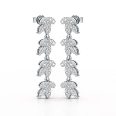 Marquise Cut 0.7 CT Lab Diamond Dangle Earring