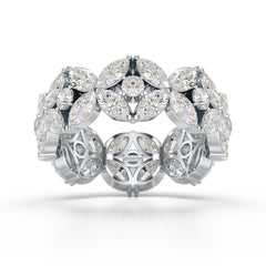 3.68 CT Marquise Cut Lab Diamond Ring