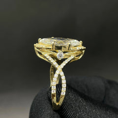 3.48 CT Marquise Cut Lab Diamond Ring (Ready for Delivery)