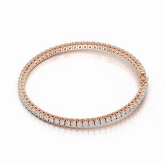 4.5 CT Round cut Lab Diamond Tennis Bracelet