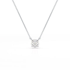 1 Carat Round Solitaire Lab Grown Diamond Pendant