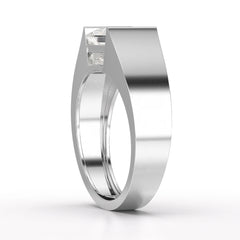 3 CT Princess Cut Lab Diamond Men's Ring