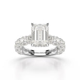 7.26 CT Emerald Shape Lab Diamond Ring Jama Jewels