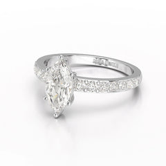 1.48 CT Marquise Shape Lab Diamond Ring