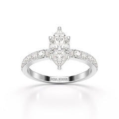 1.48 CT Marquise Shape Lab Diamond Ring
