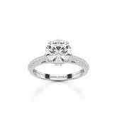 2.6 CT Round Cut Lab Diamond Ring Jama Jewels