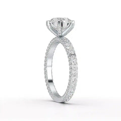 3.15 CT Round Cut Lab Diamond Ring