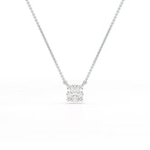 1 CT Cushion Solitaire Lab Grown Diamond Pendant