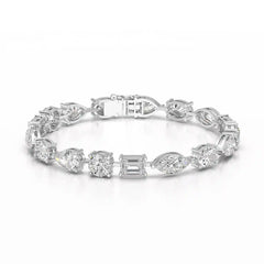 17.66 CT Multiple Shape Lab Diamond Bracelet
