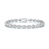 11.50 CT Pear Cut Diamond Tennis Bracelet Jama Jewels