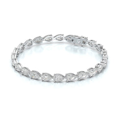 11.50 CT Pear Cut Diamond Tennis Bracelet Jama Jewels