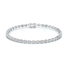 3.90 CT Pear Cut Diamond Tennis Bracelet Jama Jewels