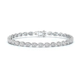 7.25 CT Pear Cut Diamond Tennis Bracelet Jama Jewels
