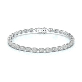 7.25 CT Pear Cut Diamond Tennis Bracelet Jama Jewels