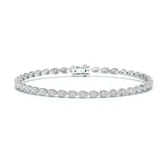 5.10 CT Pear Cut Diamond Tennis Bracelet Jama Jewels