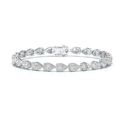 10 CT Pear Cut Diamond Tennis Bracelet Jama Jewels