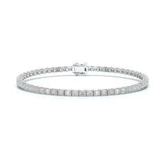 5.10 CT Emerald Cut Diamond Tennis Bracelet Jama Jewels