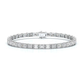 12.25 CT Emerald Cut Diamond Tennis Bracelet Jama Jewels