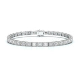 12.25 CT Emerald Cut Diamond Tennis Bracelet Jama Jewels