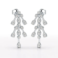 0.46 CT Lab Diamond Dangle Earring - Jama Jewels
