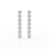 0.95 CT Dangle & Drop Lab Diamond Earrings - Jama Jewels