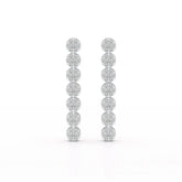 0.95 CT Dangle & Drop Lab Diamond Earrings - Jama Jewels