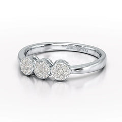 0.21 CT Round Shape Lab Diamonds Engagement Ring - Jama Jewels