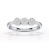 0.21 CT Round Shape Lab Diamonds Engagement Ring - Jama Jewels