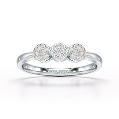 0.21 CT Round Shape Lab Diamonds Engagement Ring - Jama Jewels