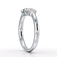 0.21 CT Round Shape Lab Diamonds Engagement Ring - Jama Jewels
