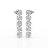 1.92 CT Diamond Designed Wedding Earrings - Jama Jewels