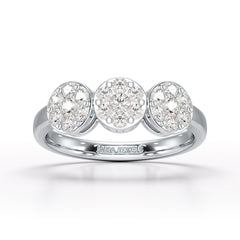 0.57 CT Lab Grown Round Shape Simple Wedding Ring - Jama Jewels