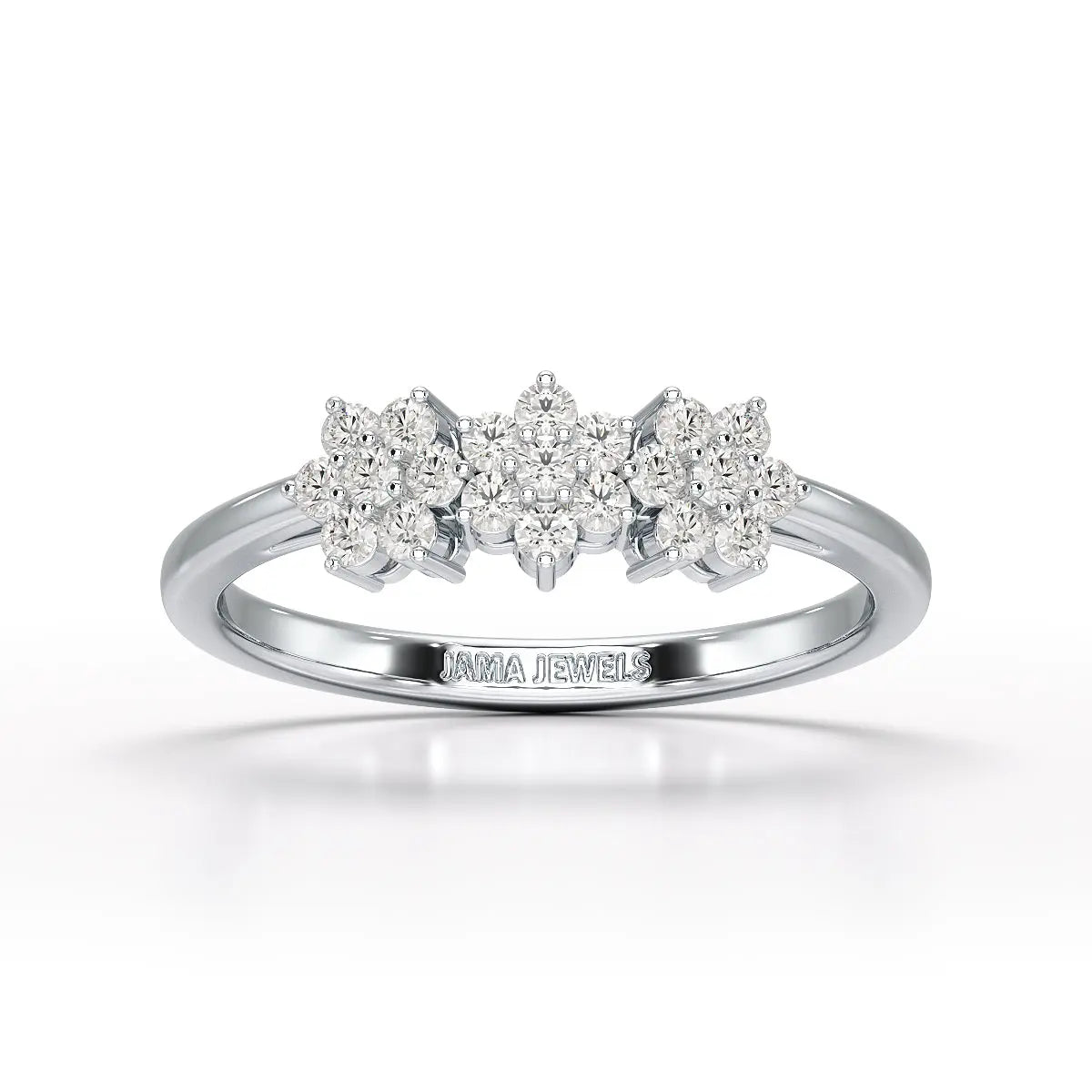 0.33 CT Simple Round Cut Lab Diamond Engagement Ring - Jama Jewels