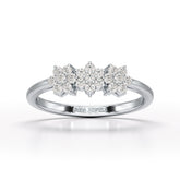 0.33 CT Simple Round Cut Lab Diamond Engagement Ring - Jama Jewels