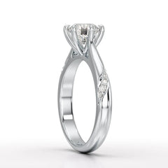 1.16 CT Round Lab Diamond Solitaire Ring - Jama Jewels